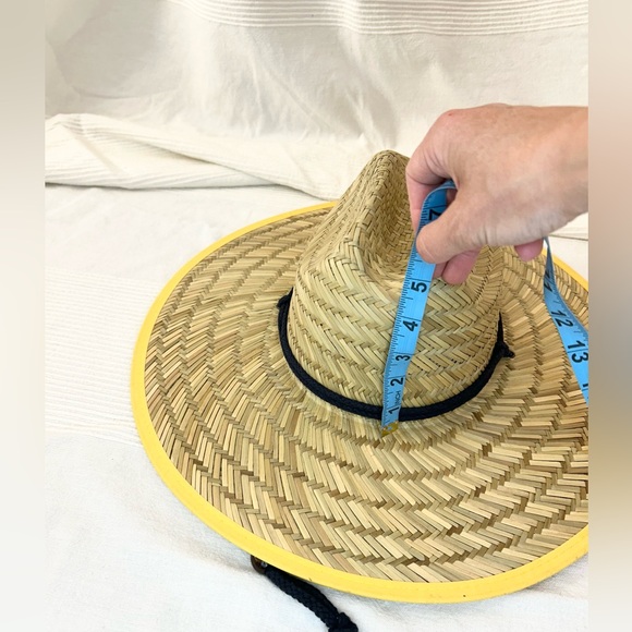Corona Extra Straw Lifeguard Hat with Repeating Label Under Brim - Picture 9 of 16